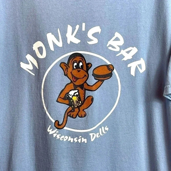 MONKS Bar Wisconsin Dells Graphic T-shirt
Size: XL - Picture 2 of 7